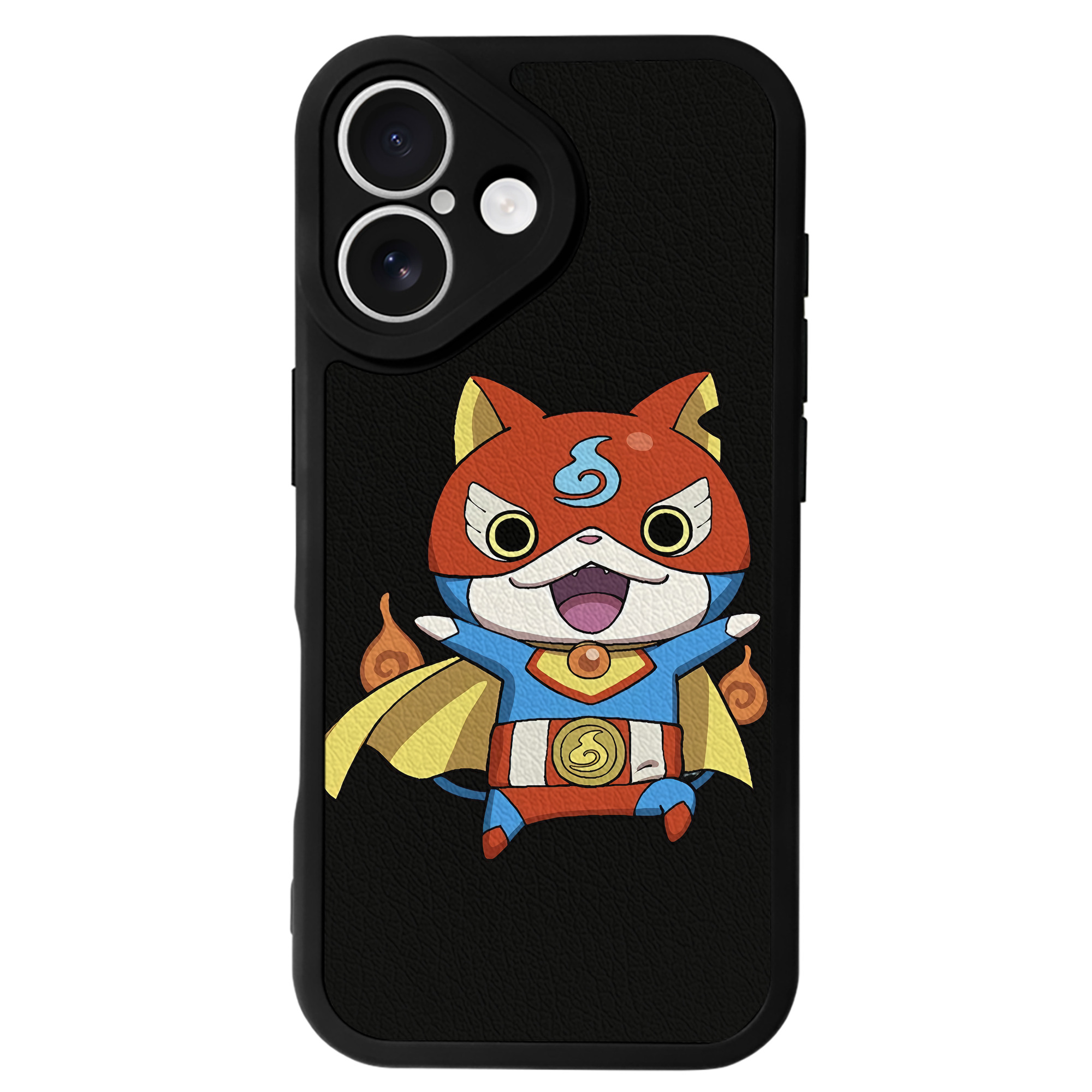 （画像用） 妖怪ウォッチ Yo-kai Watch 【iPhone 16シリーズ対応】シリコンスマホケース（レザー調） 材質：シリコン